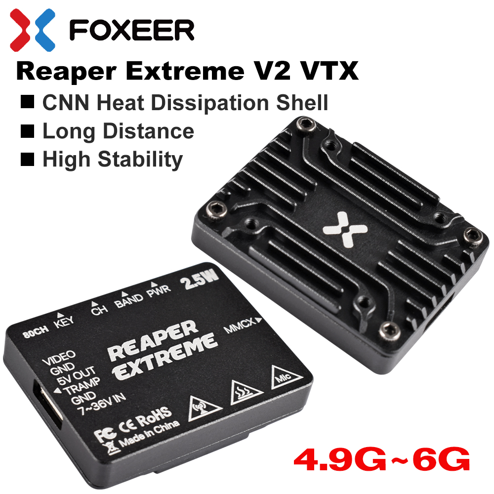 Foxeer 5,8G Reaper Extreme V2  - Foxeer Reaper Extreme 2.5W Vtx reseña y precio