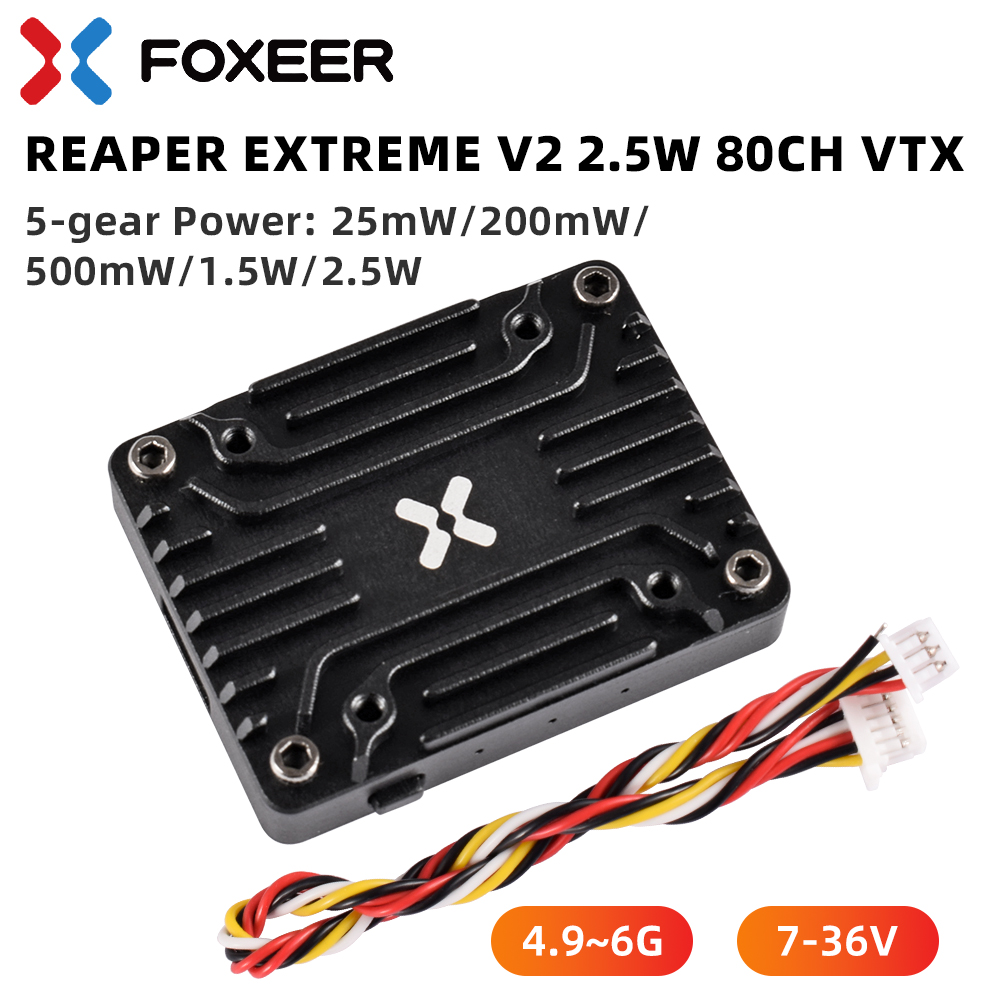 Foxeer 5,8G Reaper Extreme V2  - Foxeer Reaper Extreme 2.5W Vtx reseña y precio