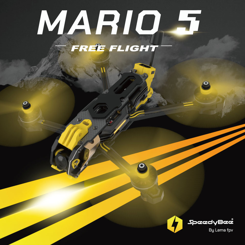 SpeedyBee Mario 5 Frame 5 pulg - Skyzone Sky04O Pro Fpv Goggles reseña y precio