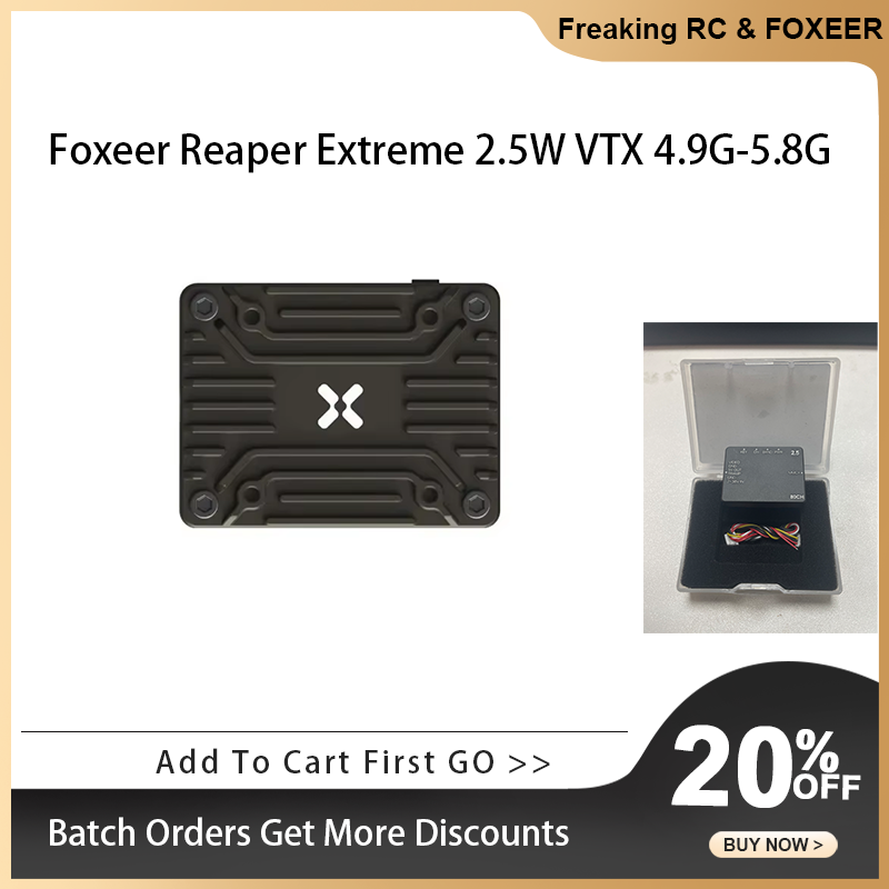 Foxeer 4.9G~6G Reaper Extreme  - Foxeer Reaper Extreme 2.5W Vtx reseña y precio